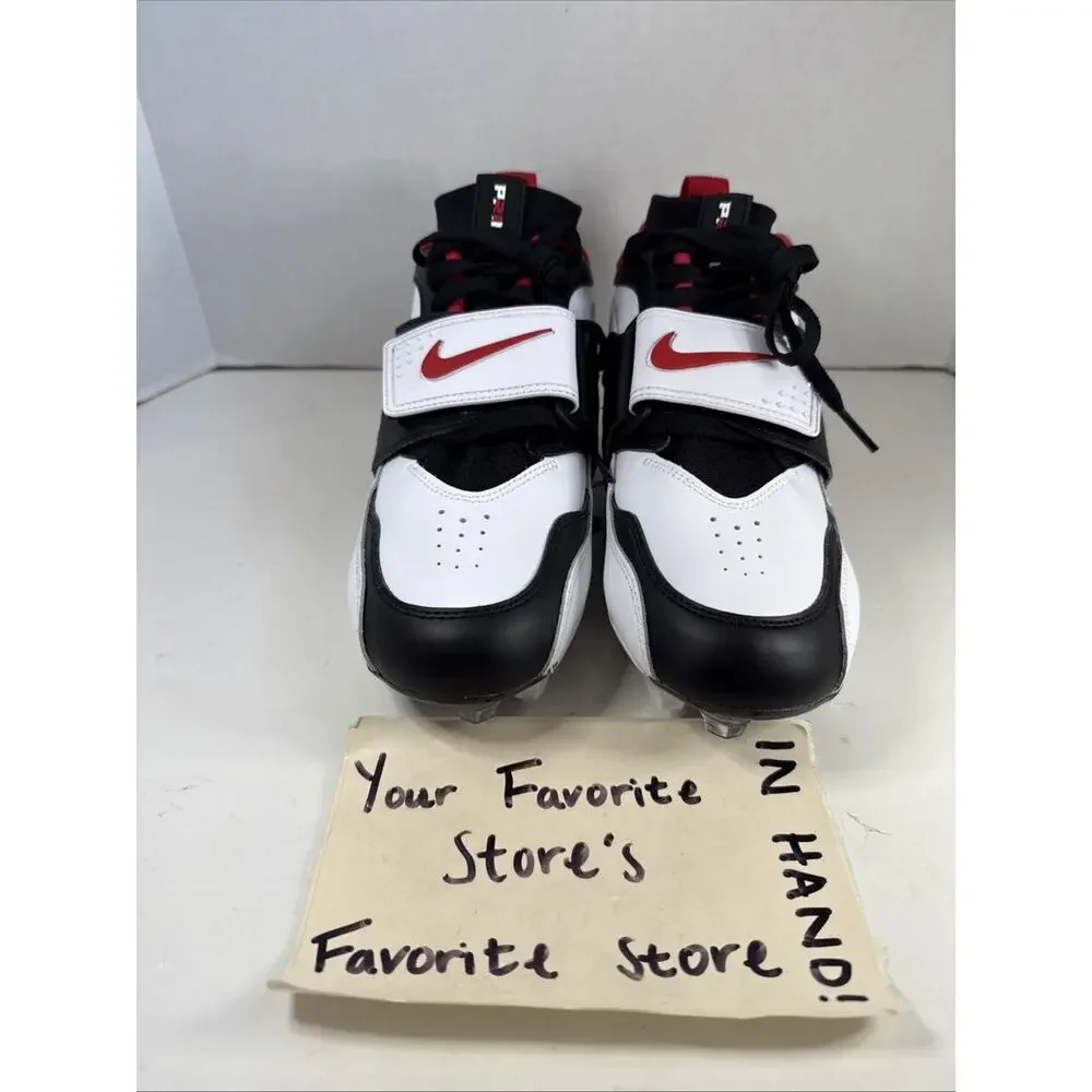 Nike Diamond Turf 93 TD Football Cleats Prime HF5298-100 White Red Men’s Size 11
